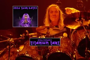 NICKO McBRAIN ANUNCIA TURNÊ 2026 COM A TITANIUM TART